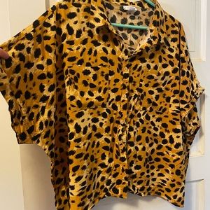 Oversized Gold. LULAROE button down.